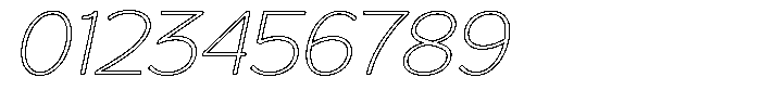 Reang Lanira Thin Italic Outline Font OTHER CHARS