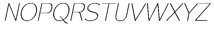 Reang Lanira Thin Italic Font UPPERCASE