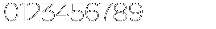 Reang Lanira Thin Outline Font OTHER CHARS