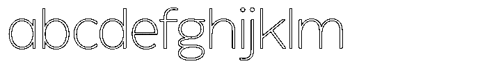 Reang Lanira Thin Outline FONT