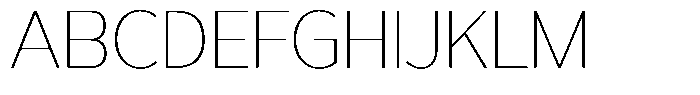 Reang Lanira Thin Font UPPERCASE