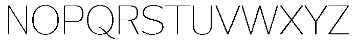 Reang Lanira Thin Font UPPERCASE
