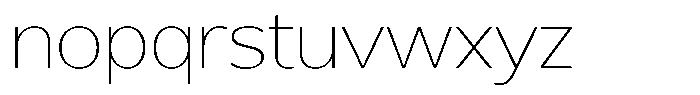 Reang Lanira Thin Font LOWERCASE