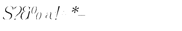 Reaons Italic Font OTHER CHARS