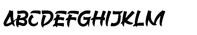 Reasin Brukut Regular Font UPPERCASE