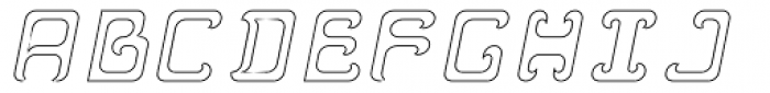 Reaver Hollow Italic Font UPPERCASE