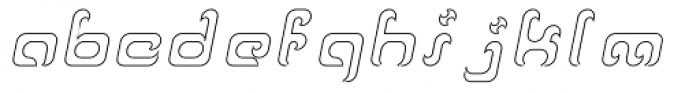 Reaver Hollow Italic Font LOWERCASE