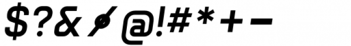 Rebar Semi Bold Italic Font OTHER CHARS