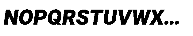 Rebel Basik Black Italic Font UPPERCASE