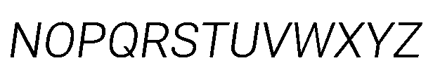 Rebel Basik Light Italic Font UPPERCASE