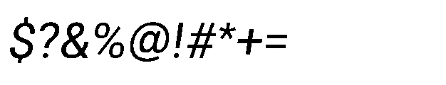 Rebel Basik Regular Italic Font OTHER CHARS