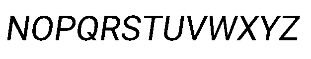 Rebel Basik Regular Italic Font UPPERCASE