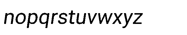 Rebel Basik Regular Italic Font LOWERCASE