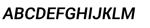 Rebel Basik Semi Bold Italic Font UPPERCASE