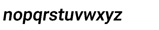 Rebel Basik Semi Bold Italic Font LOWERCASE