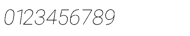Rebel Basik Thin Italic Font OTHER CHARS