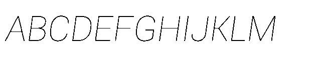 Rebel Basik Thin Italic Font UPPERCASE