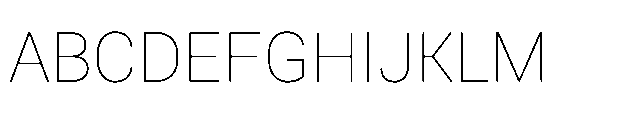 Rebel Basik Thin Font UPPERCASE