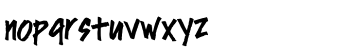 Rebel Gang Riot Font LOWERCASE