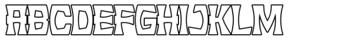 Rebel Kulture Outline Font UPPERCASE