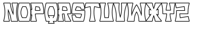 Rebel Kulture Outline Font UPPERCASE