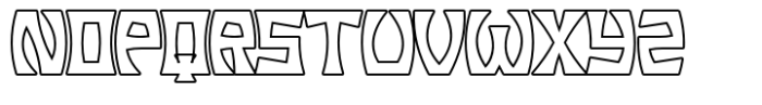 Rebel Kulture Outline Font LOWERCASE