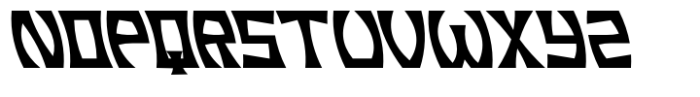 Rebel Kulture Slant Left Font LOWERCASE