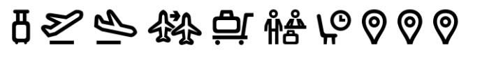 Rebrand Dingbats Font UPPERCASE