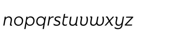 Rebrand Display Regular it Font LOWERCASE