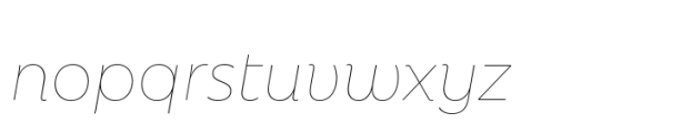 Rebrand Display Thin it Font LOWERCASE
