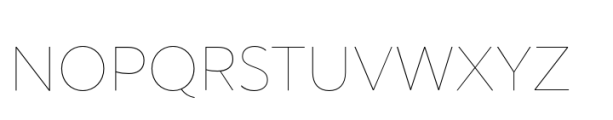 Rebrand Display Thin Font UPPERCASE