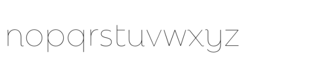 Rebrand Display Thin Font LOWERCASE