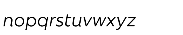 Rebrand Text Regular it Font LOWERCASE
