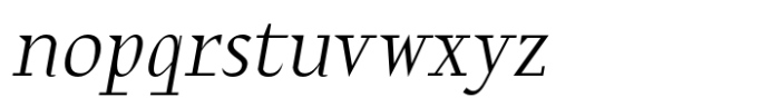 Rebuke Regular Italic Font LOWERCASE