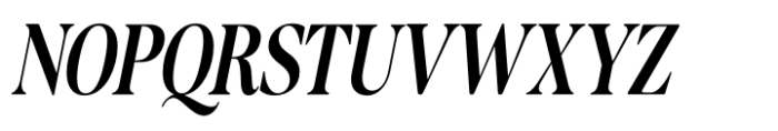 Recalling Nostalgic Condensed Italic Font UPPERCASE