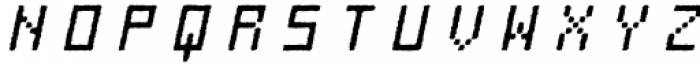 Receptor Plain Rough Italic Font LOWERCASE