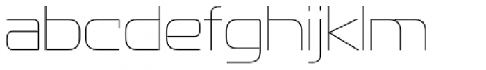 Recharge Ultra Light Font LOWERCASE