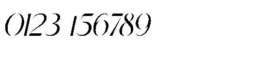Recheng Oblique Font OTHER CHARS