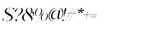 Recheng Oblique Font OTHER CHARS