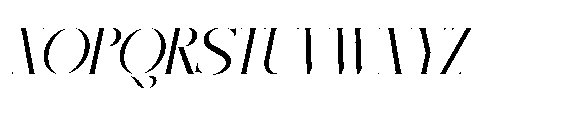 Recheng Oblique Font UPPERCASE
