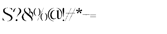 Recheng Regular Font OTHER CHARS