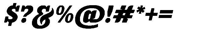 Recilda Italic Font OTHER CHARS