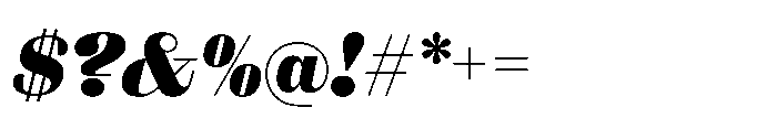 Reckham No1 Black Italic Font OTHER CHARS