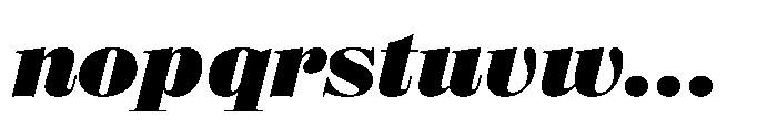 Reckham No1 Black Italic Font LOWERCASE