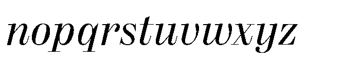 Reckham No1 Italic Font LOWERCASE