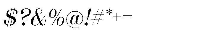 Reckham No1 Light Italic Font OTHER CHARS