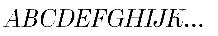 Reckham No1 Light Italic Font UPPERCASE