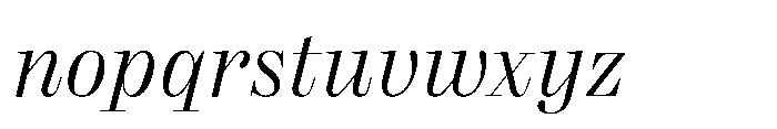 Reckham No1 Light Italic Font LOWERCASE