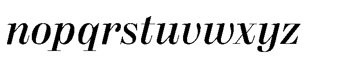 Reckham No1 Medium Italic Font LOWERCASE