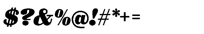 Reckham No2 Black Italic Font OTHER CHARS